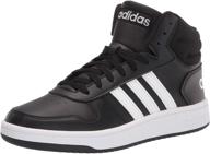 adidas mens hoops white black men's shoes logo