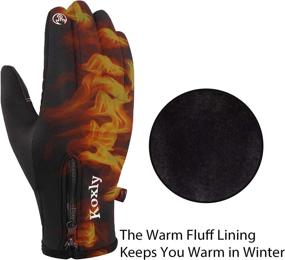 img 3 attached to Koxly Winter Gloves: Touch Screen Fingers, Insulated & Anti-Slip, Windproof & Waterproof, Ideal for Cycling, Running, Work - Men's & Women's (Unisex)