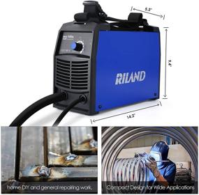 img 2 attached to 🔥 RILAND 110v MIG Welder: DIY Home Portable Welder with Automatic Wire Feed and Flux Cored Capability - MIG 100E