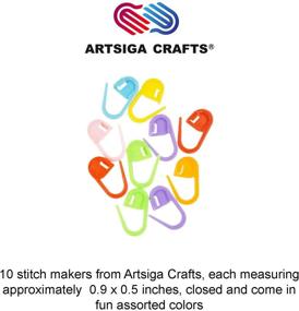 img 1 attached to 🧶 Lykke Driftwood Double Pointed Knitting Needles - 6 inches (15cm) Long, US 7 (4.5mm) Size Bundle with Artsiga Crafts Stitch Markers
