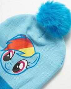 img 2 attached to 🎩 Hasbro My Little Pony Winter Hat and Gloves/Mittens Set for Toddler/Little Girls