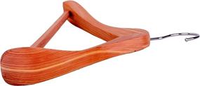 img 2 attached to 🧥 Ruumetry Cedar Hangers: Premium Unfinished Red Cedar Wood Coat Suit Hangers - 3 Pack