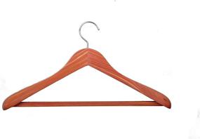 img 3 attached to 🧥 Ruumetry Cedar Hangers: Premium Unfinished Red Cedar Wood Coat Suit Hangers - 3 Pack