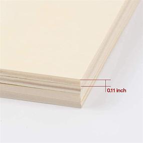 img 2 attached to 60 Pcs Unfinished Wood Squares 5 Inch Square Blank Wood Natural Slices - Perfect for DIY Crafts, Painting, Staining, and Burning Coasters! (Natural)