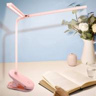 stylish pink led desk lamp for girls: 48 led beads, dimmable, usb rechargeable, ideal for home office, study, drawing logo