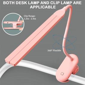 img 1 attached to Stylish Pink LED Desk Lamp for Girls: 48 LED Beads, Dimmable, USB Rechargeable, Ideal for Home Office, Study, Drawing
