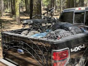 img 3 attached to 🚛 Boulder Tools Truck Bed Cargo Net: 4' x 6' Latex Bungee Net with Superior Strength and Stretch, Suitable for Universal Use