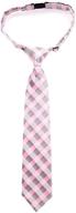 👔 retreez classic check pre tied microfiber boys' neckties: stylish and easy-to-wear accessories logo