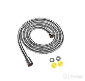 img 5 attached to 🚿 Klabb 59 Inches Extra Long Chrome Handheld Shower Hose with Brass Insert and Nut - Perfect for Enhanced Shower Experience!