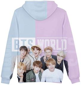 img 2 attached to Aopostall Jungkook Hoodie Sweatshirt Sweater Boys' Clothing and Fashion Hoodies & Sweatshirts