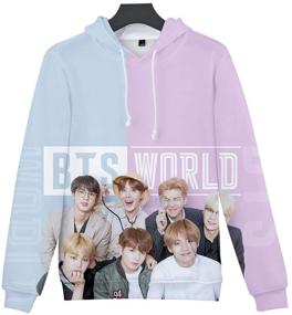 img 3 attached to Aopostall Jungkook Hoodie Sweatshirt Sweater Boys' Clothing and Fashion Hoodies & Sweatshirts