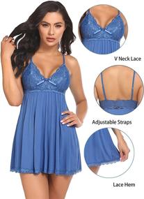 img 2 attached to Avidlove Sleepwear Babydoll Chemise Nightgown Women's Clothing