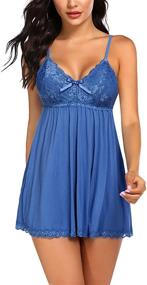 img 4 attached to Avidlove Sleepwear Babydoll Chemise Nightgown Women's Clothing