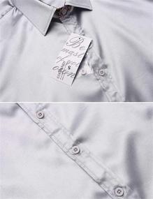 img 1 attached to COOFANDY Fashion Casual Sleeve Button Men's Clothing in Shirts