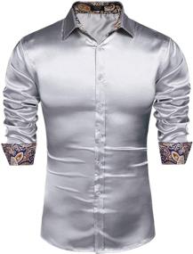 img 4 attached to COOFANDY Fashion Casual Sleeve Button Men's Clothing in Shirts