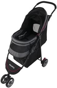 img 1 attached to 🐾 Premium Gen7 Regal Plus Pet Stroller for Dogs and Cats - Lightweight, Portable, and Durable with Smooth Wheels