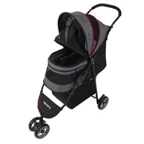 img 3 attached to 🐾 Premium Gen7 Regal Plus Pet Stroller for Dogs and Cats - Lightweight, Portable, and Durable with Smooth Wheels