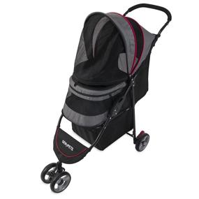 img 4 attached to 🐾 Premium Gen7 Regal Plus Pet Stroller for Dogs and Cats - Lightweight, Portable, and Durable with Smooth Wheels