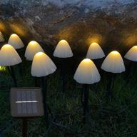 enhance your outdoor space with kagoohan 24ft solar string mini mushroom lights for garden, patio, yard, and more! логотип