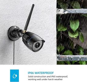 img 2 attached to 📷 1080P Waterproof WiFi Outdoor Security Camera, Wansview Surveillance Bullet Camera with Night Vision, Motion Detection and Remote View, Alexa Compatible (Black)