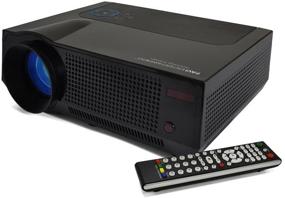 img 4 attached to 📽️ FAVI 4T SVGA HD Projector - Ultra-Bright LED LCD Technology, 4K Support, Built-in Speakers, USB Media Playback, Image Zoom