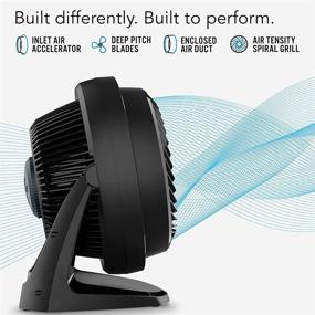 img 2 attached to 💨 Black Vornado 62 Whole Room Air Circulator Fan with 3 Speeds