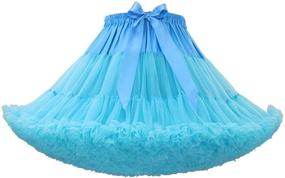 img 2 attached to URVIP Women's Elastic 👗 Chiffon Pettiskirts: Princess Clothing Skirts