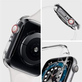 img 3 attached to Прозрачный чехол Spigen Thin Fit Crystal Clear для Apple Watch 44мм Серии 6/SE/5/4 - Элегантная защита с идеальной посадкой.