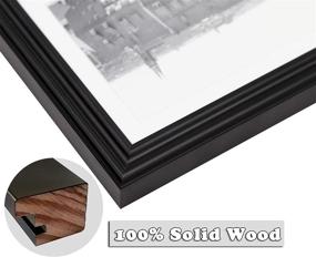 img 1 attached to 🖼️ Enhance Your Décor with Golden State Art's Black Wood Frame Set - Showcase Your Pictures/Photos with 7 Frames!