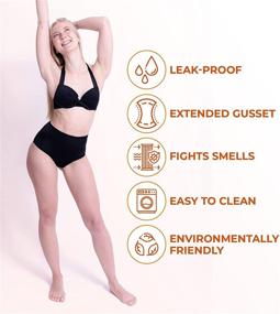 img 2 attached to 🩸 Leakproof Menstrual Bottoms for Women's Period Swimwear