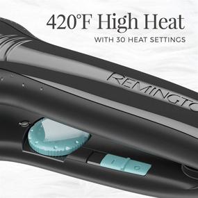 img 2 attached to 💦 Remington Wet2Straight Flat Iron S7330A: 1 3/4 дюймовые керамические + титановые пластины для легкой укладки волос.