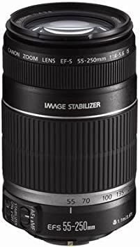 canon 55 250mm 4 5 6 stabilizer telephoto logo