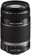 canon ef-s 55-250mm f/4-5.6 is telephoto zoom 📷 lens - international version: exceptional image stability & no warranty logo