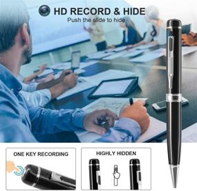 img 2 attached to 🕵️ 1080P Hidden Spy Camera Pen - ehomful Mini Body Cam for Home and Outdoor Security Surveillance - Wide Angle Lens, Rechargeable Batteries & 32 GB SD Card Included