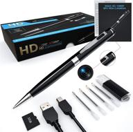 🕵️ 1080p hidden spy camera pen - ehomful mini body cam for home and outdoor security surveillance - wide angle lens, rechargeable batteries & 32 gb sd card included logo