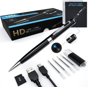 img 4 attached to 🕵️ 1080P Hidden Spy Camera Pen - ehomful Mini Body Cam for Home and Outdoor Security Surveillance - Wide Angle Lens, Rechargeable Batteries & 32 GB SD Card Included