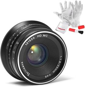 img 4 attached to Захватите потрясающие снимки с объективом 7artisans 25 мм F1.8 для камер Olympus & Panasonic MFT в черном цвете!