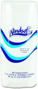 img 2 attached to 🧻 Ветровой перфорированный рулон бумажных полотенец Windsoft, 1220-85RL, 11x8 4/5, белый, 85 листов (1 рулон)