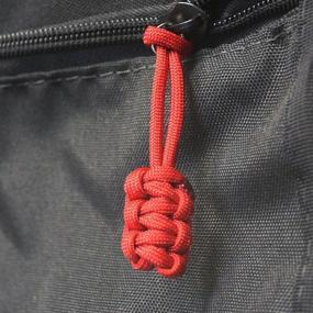 img 3 attached to 🔴 Bartact 5-Piece Set of Red Paracord Zipper Pulls - XXPZ5R