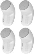 🚪 eudemon 4 pack white adjustable door guard stopper - child proofing, pet door stopper with revolving design - easy installation with 3m vhb adhesive - no tools required logo