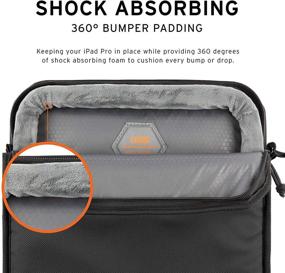 img 1 attached to 📱 UAG Shock Sleeve Lite Case for iPad Pro 12.9-inch (5th Gen, 2021) & (4th Gen, 2020) - Durable 360 Degree Protection, Impact Resistant Bag in Black