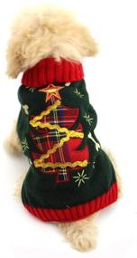 img 3 attached to 🎄 NACOCO Dog/Cat Christmas Sweater – Warm Winter Turtleneck Sweaters with Festive Christmas Tree Design