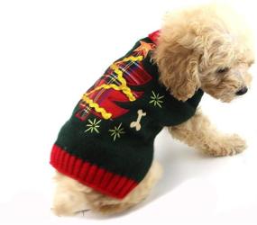 img 4 attached to 🎄 NACOCO Dog/Cat Christmas Sweater – Warm Winter Turtleneck Sweaters with Festive Christmas Tree Design