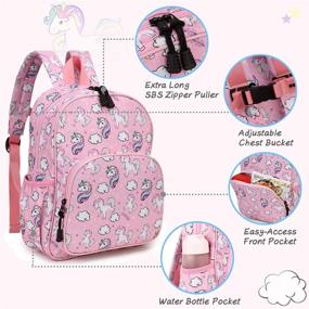 img 1 attached to 🦄 RAVUO Lightweight Unicorn Toddler Backpack