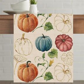 img 2 attached to Captivating Seliem Thanksgiving Watercolor Farmhouse 🎃 Decorations: Embrace the Essence of Harvest Joy!