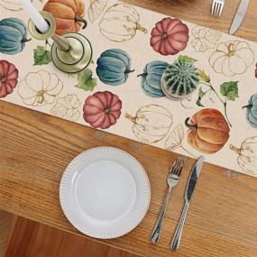 img 3 attached to Captivating Seliem Thanksgiving Watercolor Farmhouse 🎃 Decorations: Embrace the Essence of Harvest Joy!