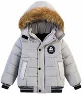 👶 amiyan toddler thickened snowsuit for boys: high-quality outerwear in jackets & coats logo