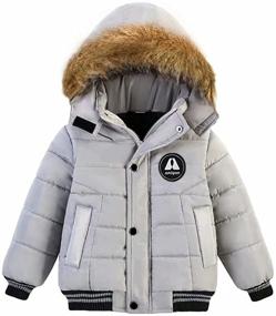 img 4 attached to 👶 AMIYAN Toddler Thickened Snowsuit for Boys: High-Quality Outerwear in Jackets & Coats