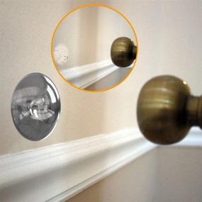 img 2 attached to 🛡️ Neptten Door Stopper Wall Protector - 6 Pack Silicone Guards for Refrigerator Doors & Knobs. Reusable, Clear Door Knob Wall Shield with Self Adhesive Bumper. Rubber Stopper for Ultimate Protection.