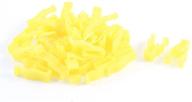 uxcell a15072300ux0057 yellow plastic rivet logo